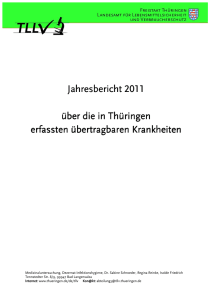 Jahresbericht Epidemiologie 2011