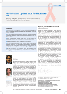 HIV-Infektion: Update 2009 für Hausärzte. Teil 1