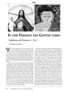 IN DER FREIHEIT DES GEISTES LEBEN