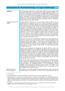 Interpretation der Wachstumsbeitr&auml;ge von