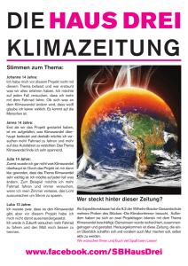 Die Haus Drei Klimazeitung - Staatstheater Braunschweig