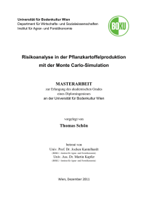 Risikoanalyse in der Pflanzkartoffelproduktion mit