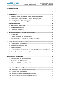 Script UT Photovoltaik Inhaltsverzeichnis - Carl-Engler