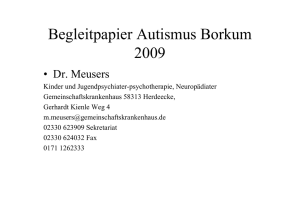 Begleitpapier Autismus Borkum 2009