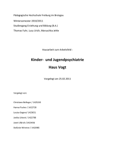 Kinder- und Jugendpsychiatrie Haus Vogt