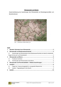 Klimawandel und Boden - Bayerisches Landesamt für Umwelt