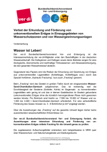 Positionspapier zum Fracking - Ver