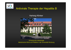 Antivirale Therapie der Hepatitis B