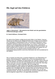 Die Jagd auf den Eisbären - Game Conservancy Deutschland