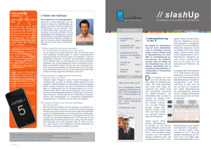 slashUp Ausgabe 13: Industrialisierung in der IT