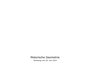 Motorische Geometrie