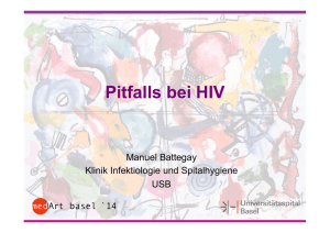 Pitfalls bei HIV Battegay M