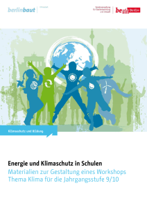 Energie und Klimaschutz in Schulen