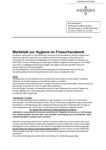 Hygieneregeln für das Friseurhandwerk (PDF | 286,97 KB)