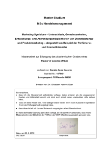 Master-Studium MSc Handelsmanagement