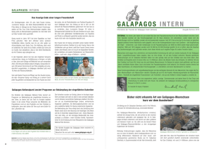 galapagos intern - Verein Freunde der Galápagos Inseln Schweiz