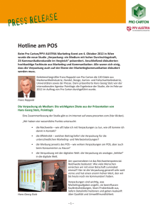 Hotline am POS - Wirtschaftsuniversität Wien