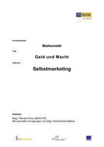 Selbstmarketing - Erwachsenenbildung.at