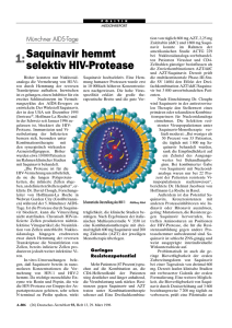 Saquinavir hemmt selektiv HIV-Protease