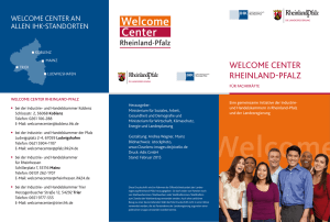 Welcome Center Rheinland-Pfalz