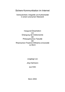 Sichere Kommunikation im Internet