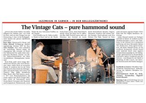 The Vintage Cats – pure hammond sound