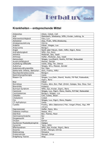 Krankheitsliste