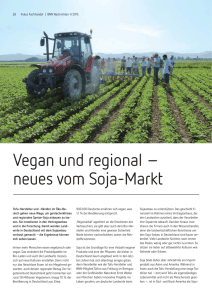 Vegan und regional – neues vom Soja