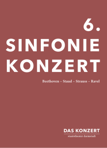 6. Sinfoniekonzert - Staatstheater Darmstadt
