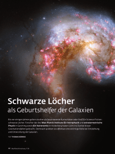 Schwarze Löcher - Max-Planck