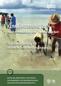 Klimaänderung 2014 – Folgen, Anpassung und