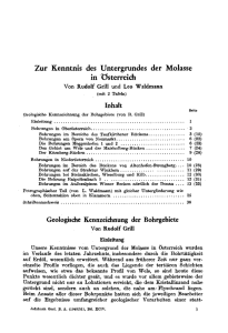 Zur Kenntnis des Untergrundes der Molasse in Österreich