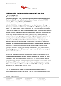 Pressemitteilung - Omnicom Media Group Germany