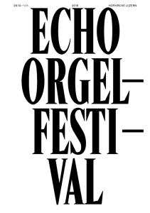 Echo Orgelfestival 2016
