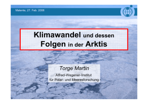 Klimawandel und dessen Folgen in der Arktis