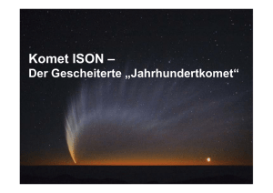 ISON - Der Gescheiteterte "Jahrhundertkomet"