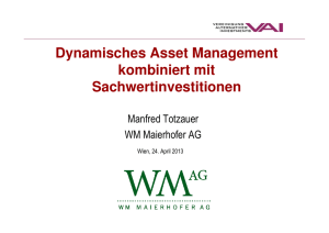 2. Fachvortrag Manfred Totzauer, WM AG