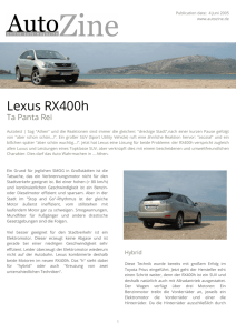 Autozine - Lexus RX400h