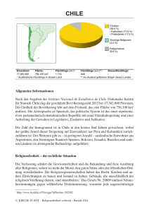 chile - Religionsfreiheit weltweit