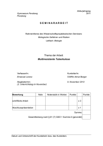 Multiresistente Tuberkulose