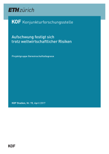 Aufschwung festigt sich trotz weltwirtschaftlicher Risiken