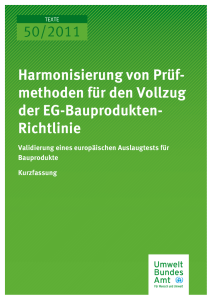 methoden für den Vollzug der EG-Bauprodukten