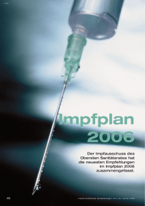 Impfplan 2006 - Österreichische Ärztezeitung