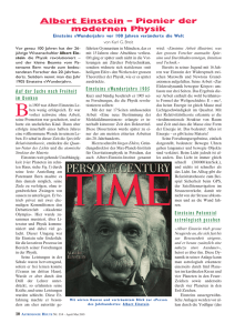 Albert Einstein – Pionier der modernen Physik