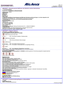 Sicherheitsdatenblatt