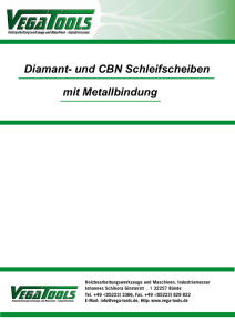 Diamant- und CBN-Schleifscheiben mit Metallbindung