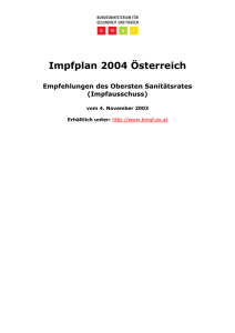 Impfplan 2003