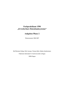 Aufgaben Phase 2 - Lehrgebiet Datenbanksysteme für neue