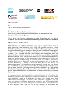 Offener Brief an Bundeskanzlerin Merkel, 2011-12-08