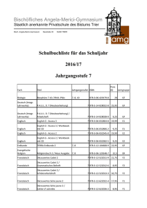 Bischöfliches Angela-Merici-Gymnasium Schulbuchliste